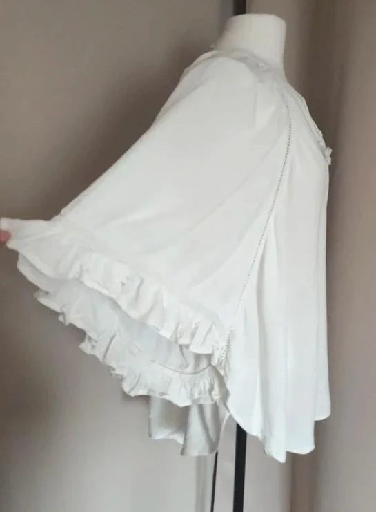 Blusa fluida blanca con lazos mujer 40 - L – photo 6